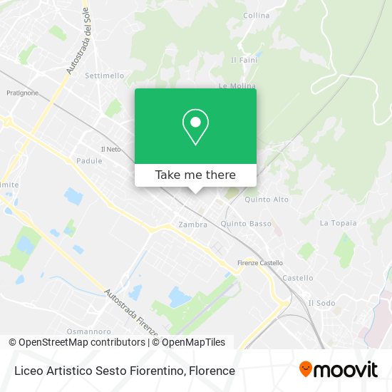Liceo Artistico Sesto Fiorentino map