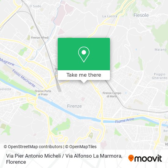 Via Pier Antonio Micheli / Via Alfonso La Marmora map