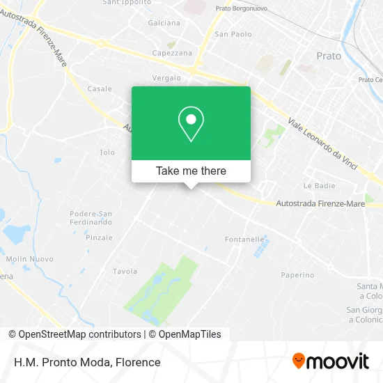 H.M. Pronto Moda map