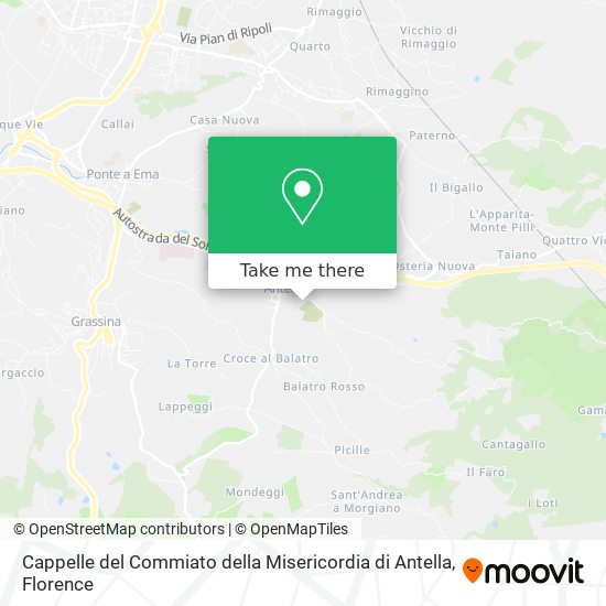 Cappelle del Commiato della Misericordia di Antella map