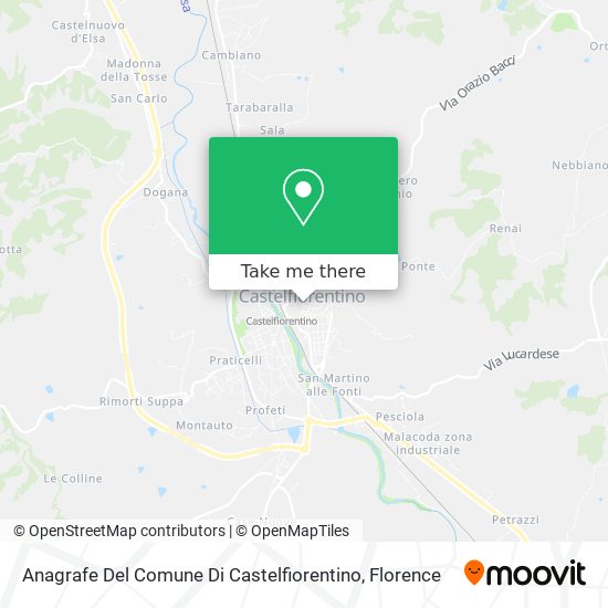 Anagrafe Del Comune Di Castelfiorentino map