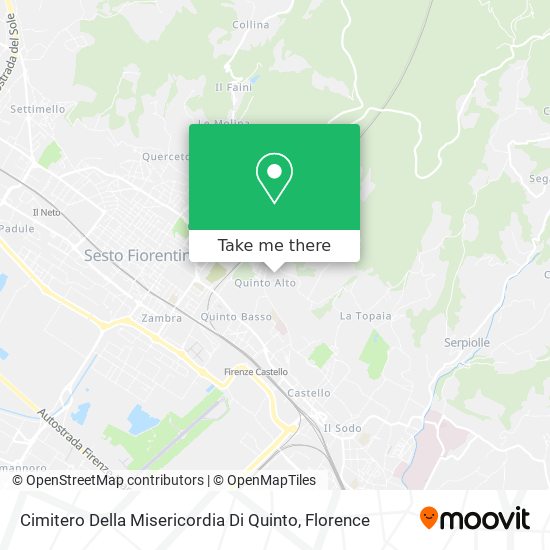 Cimitero Della Misericordia Di Quinto map