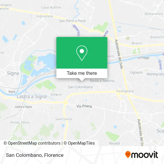 San Colombano map