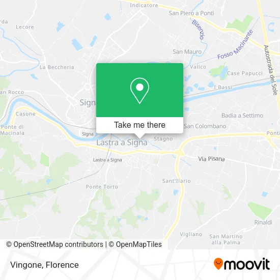 Vingone map
