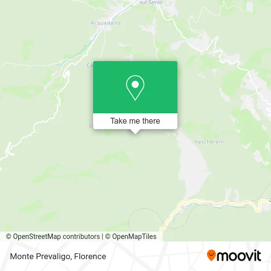 Monte Prevaligo map