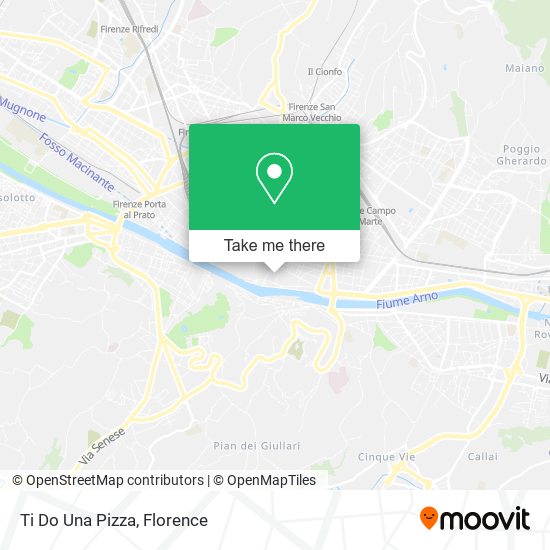 Ti Do Una Pizza map