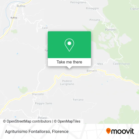 Agriturismo Fontallorso map