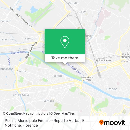 Polizia Municipale Firenze - Reparto Verbali E Notifiche map