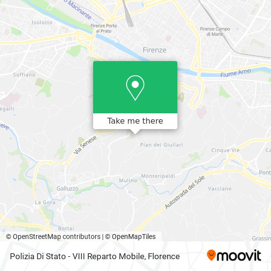 Polizia Di Stato - VIII Reparto Mobile map