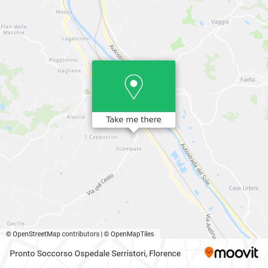 Pronto Soccorso Ospedale Serristori map