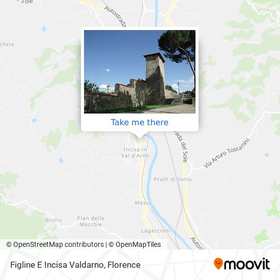 Figline E Incisa Valdarno map