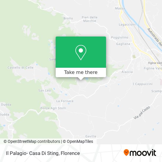 Il Palagio- Casa Di Sting map