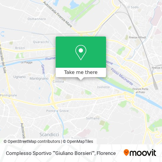 Complesso Sportivo ""Giuliano Borsieri"" map