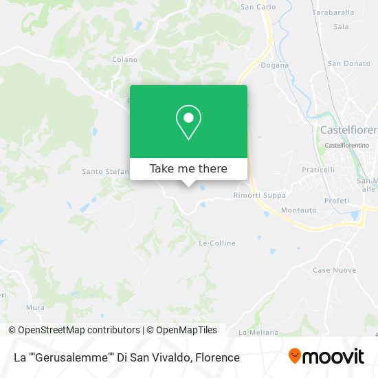 La ""Gerusalemme"" Di San Vivaldo map
