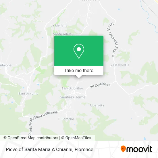Pieve of Santa Maria A Chianni map