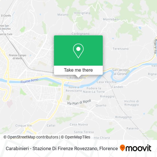 Carabinieri - Stazione Di Firenze Rovezzano map