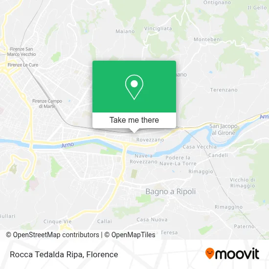 Rocca Tedalda Ripa map