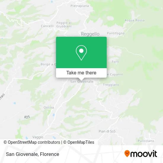 San Giovenale map