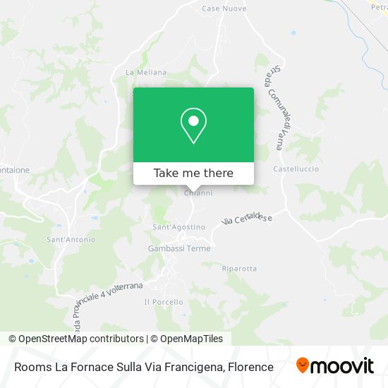 Rooms La Fornace Sulla Via Francigena map