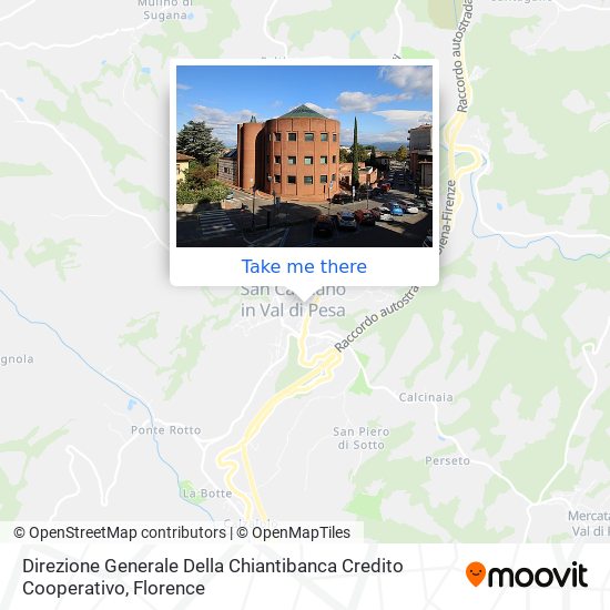 Direzione Generale Della Chiantibanca Credito Cooperativo map