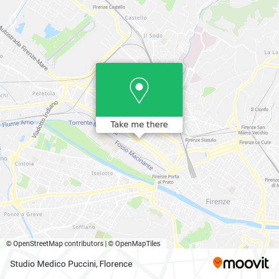 Studio Medico Puccini map