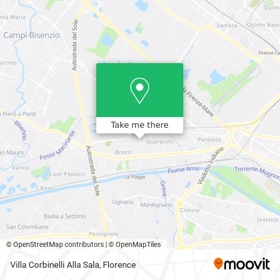 Villa Corbinelli Alla Sala map