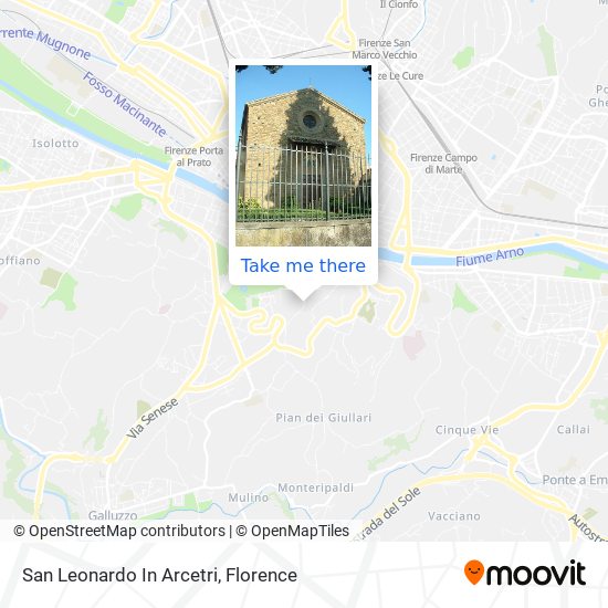 San Leonardo In Arcetri map