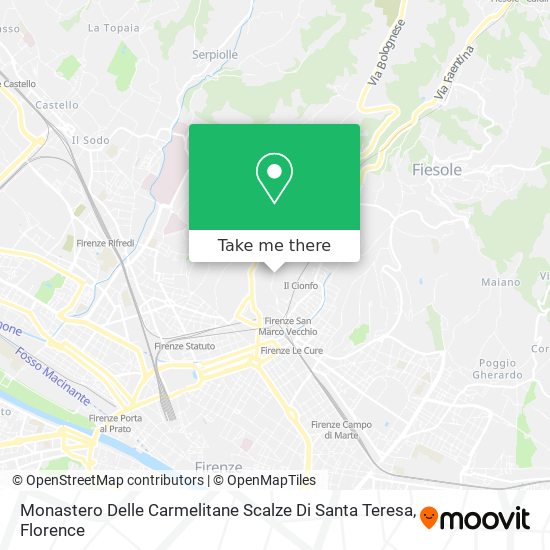Monastero Delle Carmelitane Scalze Di Santa Teresa map