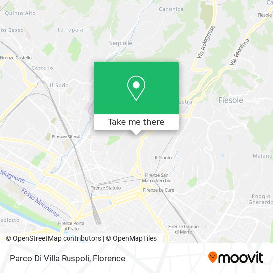 Parco Di Villa Ruspoli map