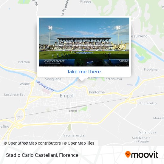 Stadio Carlo Castellani map