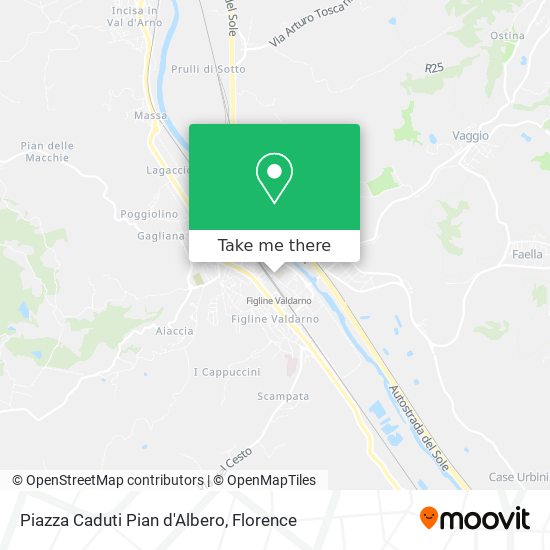 Piazza Caduti Pian d'Albero map
