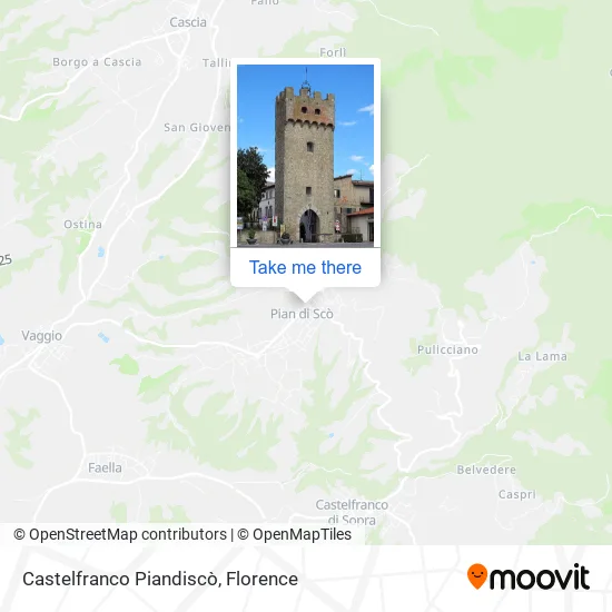 Castelfranco Piandiscò map