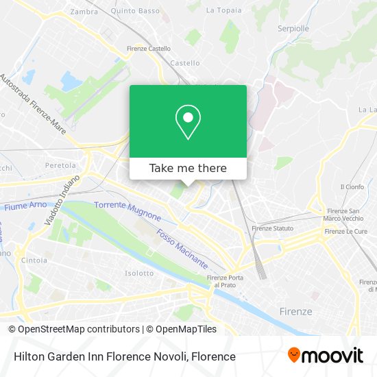 Hilton Garden Inn Florence Novoli map