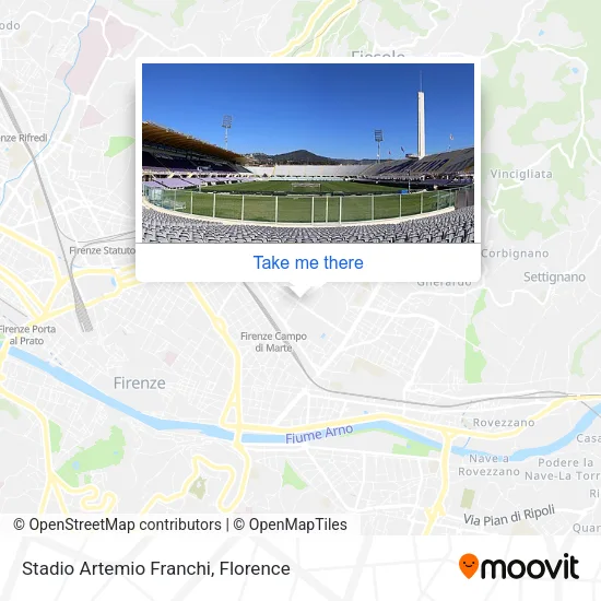 Stadio Artemio Franchi map