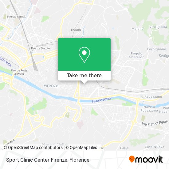 Sport Clinic Center Firenze map