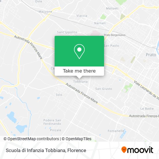 Scuola di Infanzia Tobbiana map