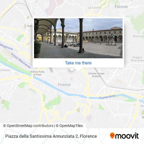 Piazza della Santissima Annunziata  2 map