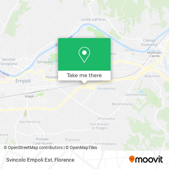 Svincolo Empoli Est map