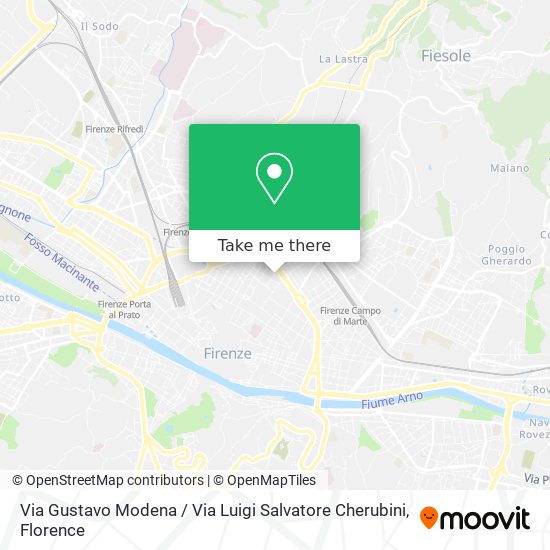 Via Gustavo Modena / Via Luigi Salvatore Cherubini map