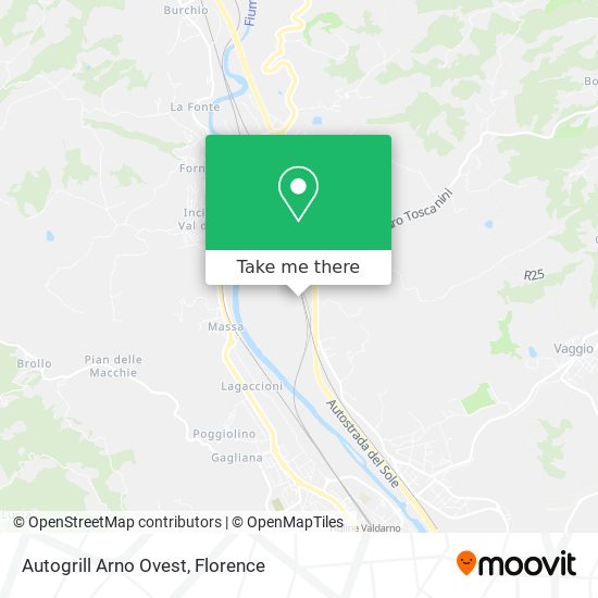 Autogrill Arno Ovest map