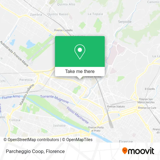 Parcheggio Coop map