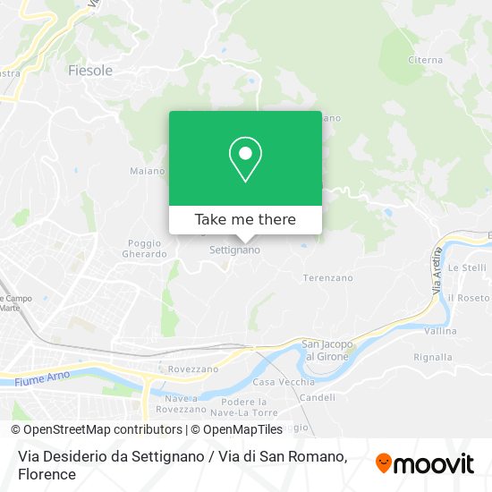 Via Desiderio da Settignano / Via di San Romano map