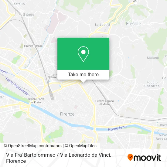 Via Fra' Bartolommeo / Via Leonardo da Vinci map