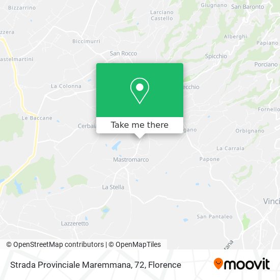 Strada Provinciale Maremmana, 72 map