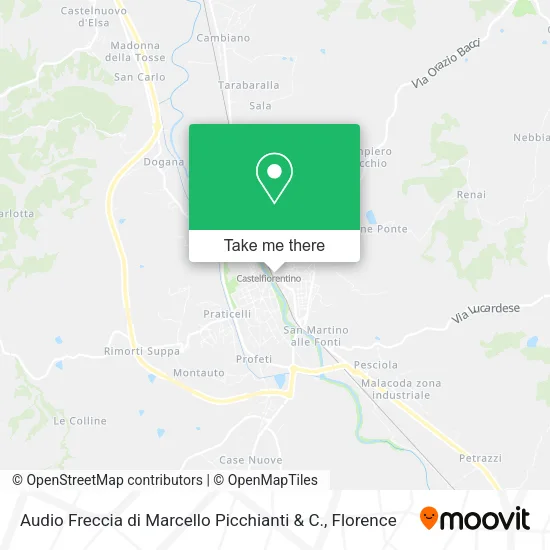 Audio Freccia di Marcello Picchianti & C. map