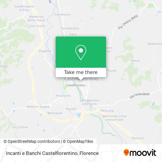 Incanti e Banchi Castelfiorentino map