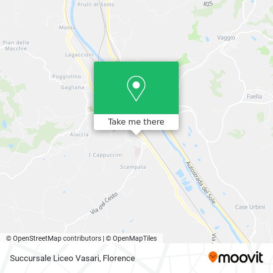 Succursale Liceo Vasari map