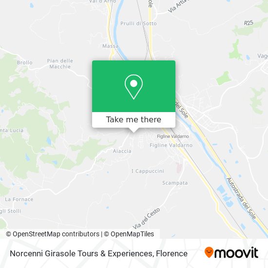 Norcenni Girasole Tours & Experiences map