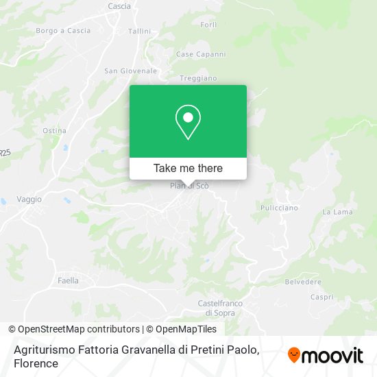 Agriturismo Fattoria Gravanella di Pretini Paolo map