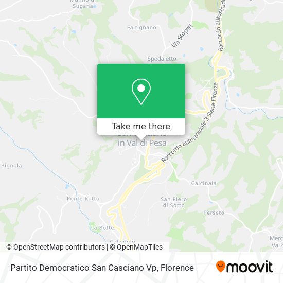 Partito Democratico San Casciano Vp map